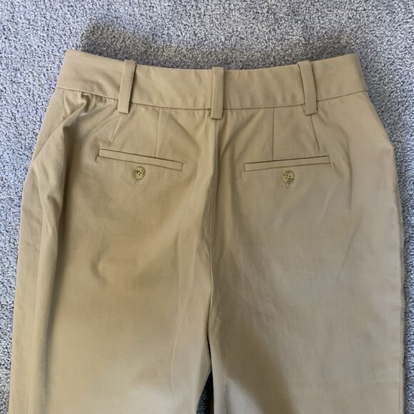St John Sport Women’s 4 Khaki Wide Leg Pants NWT Flawed Bleach Spots Hong Kong - Picture 4 of 16